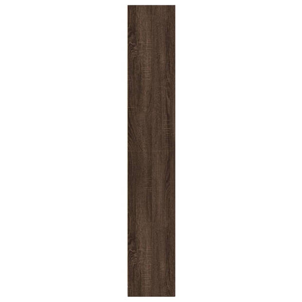 vidaXL Boekenkast 57x28,5x174 cm bewerkt hout bruin eikenkleurig