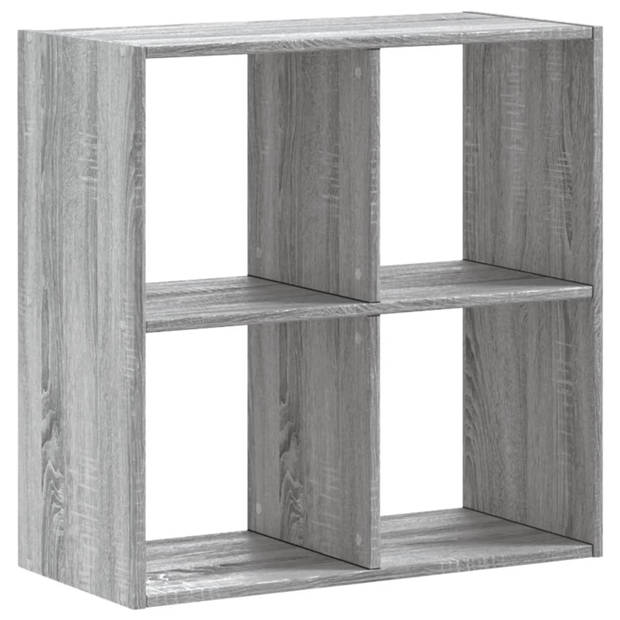 vidaXL Boekenkast 68,5x32x68,5 cm bewerkt hout grijs sonoma eiken