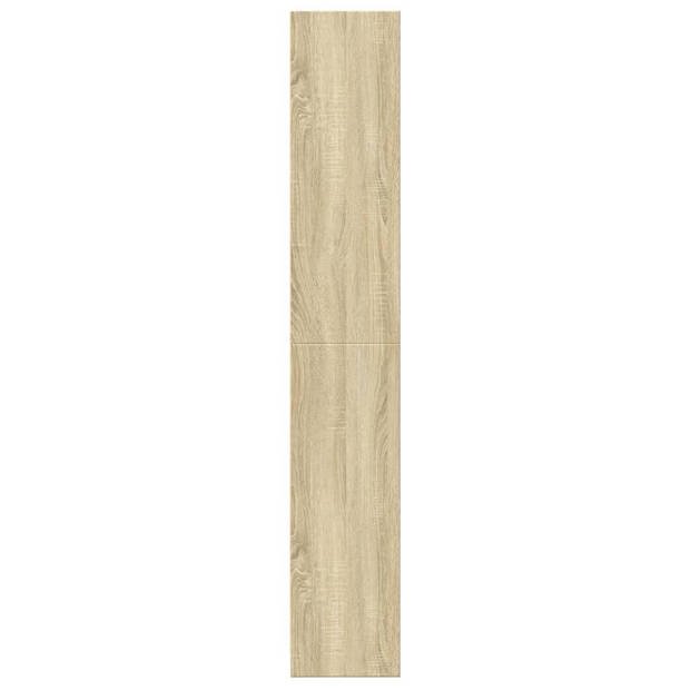 vidaXL Boekenkast 57x28,5x174 cm bewerkt hout sonoma eikenkleurig