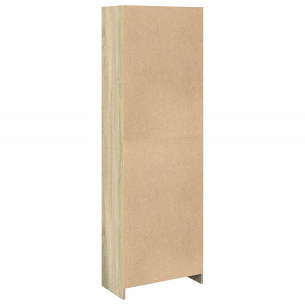 vidaXL Boekenkast 57x28,5x174 cm bewerkt hout sonoma eikenkleurig