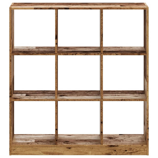 vidaXL Boekenkast 102x32x108 cm bewerkt hout oud houtkleurig