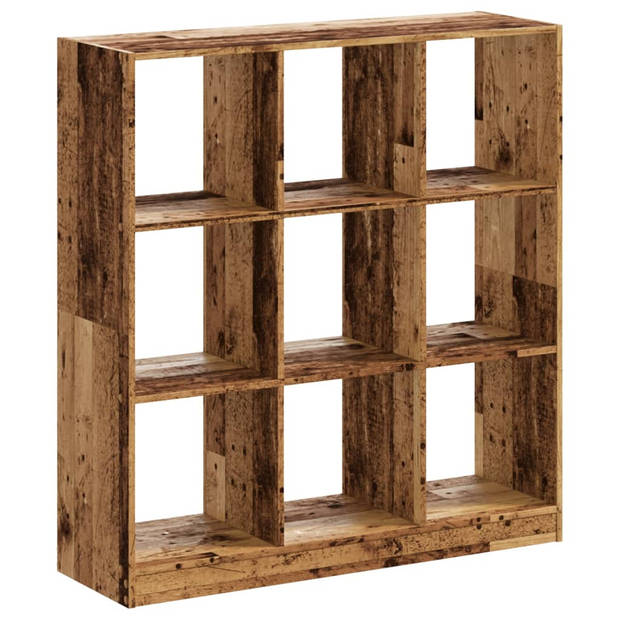 vidaXL Boekenkast 102x32x108 cm bewerkt hout oud houtkleurig