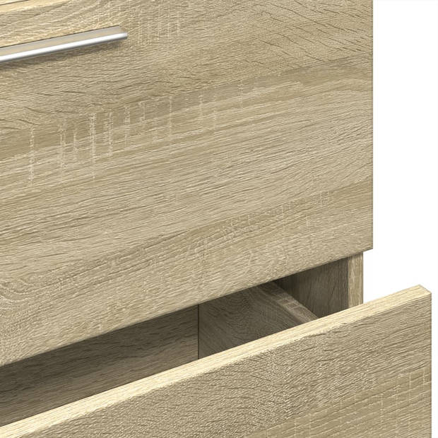 vidaXL Wastafelkast 59x37x59 cm bewerkt hout sonoma eikenkleurig