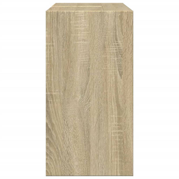 vidaXL Wastafelkast 63x29x55 cm bewerkt hout sonoma eikenkleurig