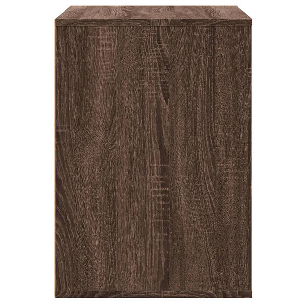 vidaXL Ladekast 80x41x58 cm bewerkt hout bruin eikenkleurig