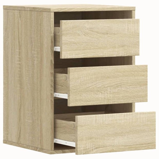 vidaXL Ladekast 40x41x58 cm bewerkt hout sonoma eikenkleurig