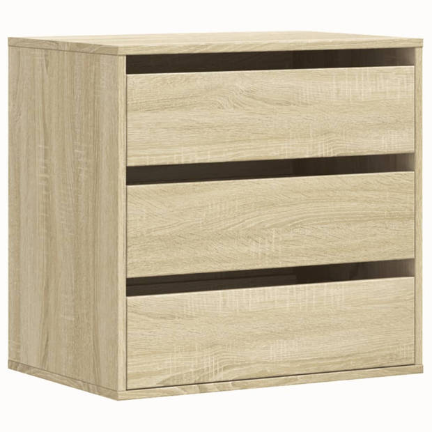 vidaXL Ladekast 60x41x58 cm bewerkt hout sonoma eikenkleurig