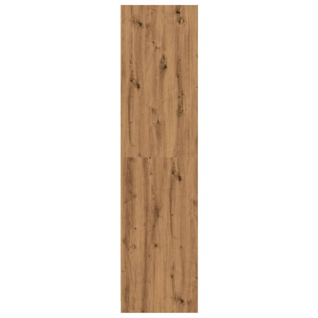 vidaXL Kledingkast 100x50x200 cm bewerkt hout artisanaal eikenkleurig