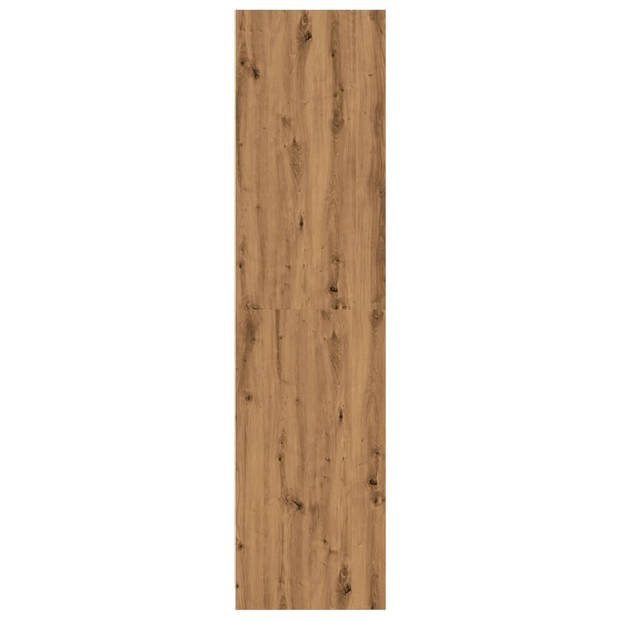 vidaXL Kledingkast 100x50x200 cm bewerkt hout artisanaal eikenkleurig