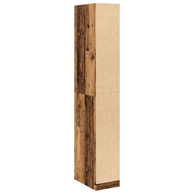 vidaXL Kledingkast 30x50x200 cm bewerkt hout oud hout