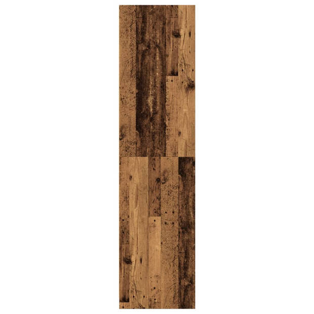 vidaXL Kledingkast 80x50x200 cm bewerkt hout oud hout