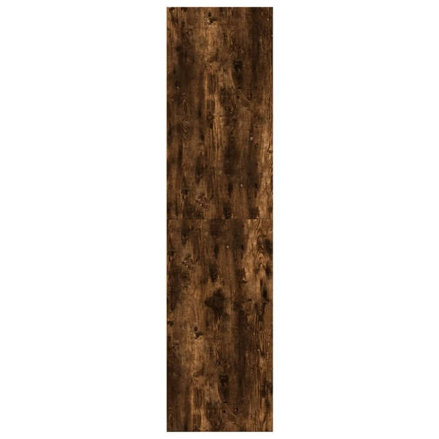 vidaXL Kledingkast 80x50x200 cm bewerkt hout gerookt eikenkleurig