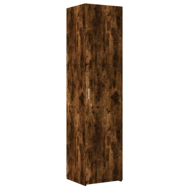 vidaXL Opbergkast smal 45x42,5x225 cm bewerkt hout gerookt eikenkleur