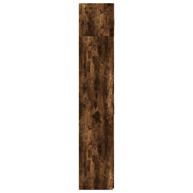 vidaXL Opbergkast 70x42,5x225 cm bewerkt hout gerookt eikenkleur