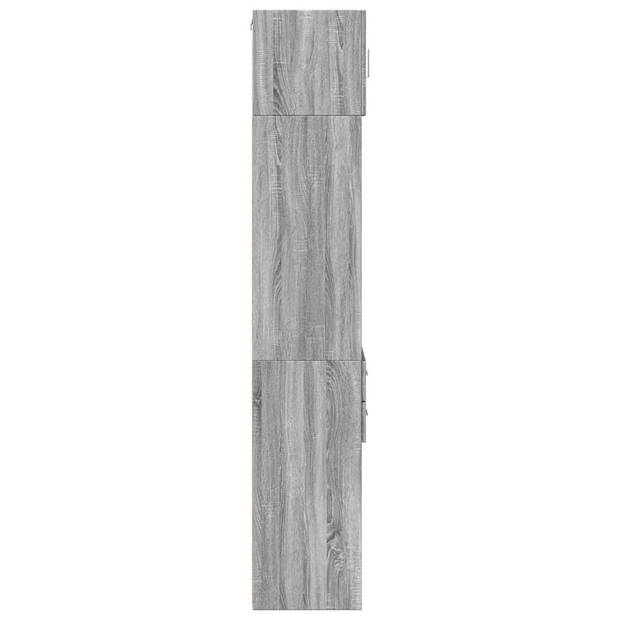 vidaXL Opbergkast smal 40x42,5x225 cm bewerkt hout grijs sonoma eiken