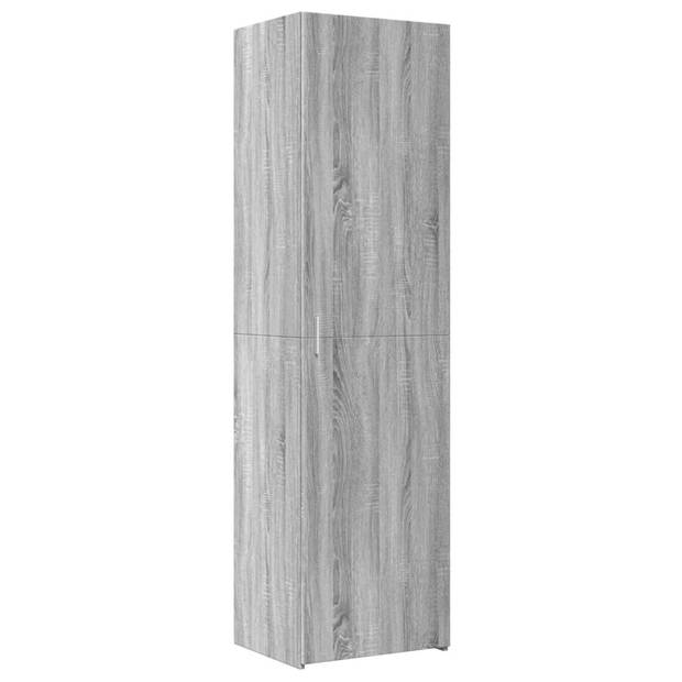 vidaXL Opbergkast smal 50x42,5x225 cm bewerkt hout grijs sonoma eiken