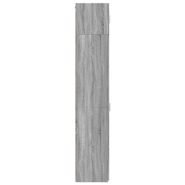 vidaXL Opbergkast smal 50x42,5x225 cm bewerkt hout grijs sonoma eiken