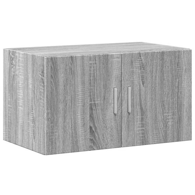 vidaXL Opbergkast 70x42,5x225 cm bewerkt hout grijs sonoma eikenkleur