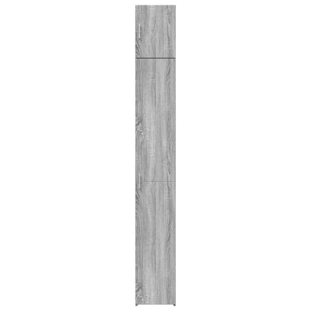 vidaXL Opbergkast smal 30x42,5x225 cm bewerkt hout grijs sonoma eiken