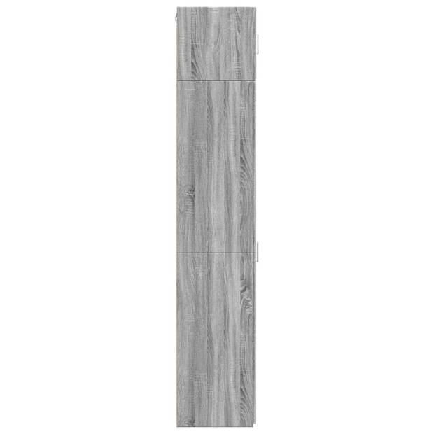 vidaXL Opbergkast smal 30x42,5x225 cm bewerkt hout grijs sonoma eiken