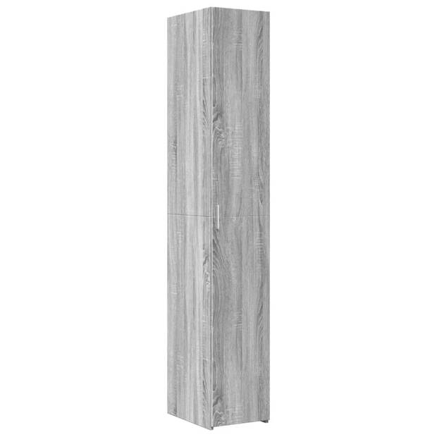 vidaXL Opbergkast smal 30x42,5x225 cm bewerkt hout grijs sonoma eiken