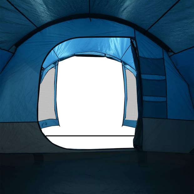 vidaXL Tunneltent voor gezin 8-persoons waterdicht blauw