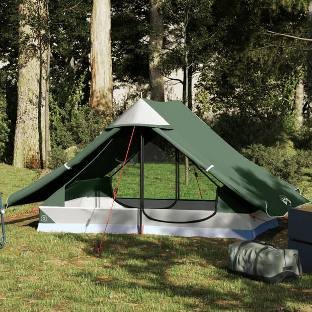 vidaXL Tent 2-persoons waterdicht groen