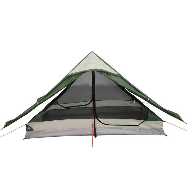 vidaXL Tent 2-persoons waterdicht groen