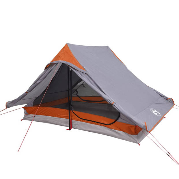 vidaXL Tent 2-persoons waterdicht grijs