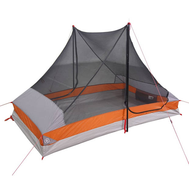 vidaXL Tent 2-persoons waterdicht grijs