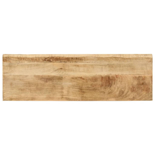 vidaXL Wandtafel met natuurlijke rand 105x33x76 cm massief mangohout