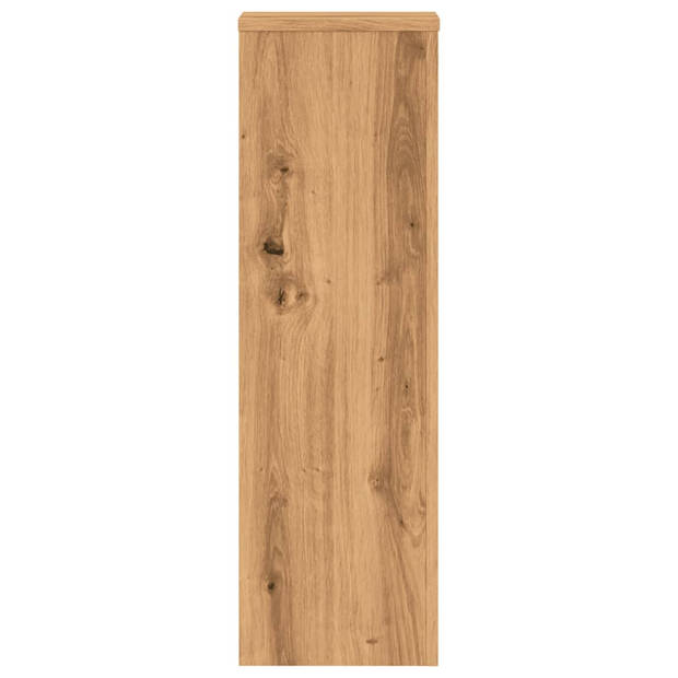 vidaXL Plantenstandaards 2 st 25x25x80 cm hout artisanaal eikenkleurig