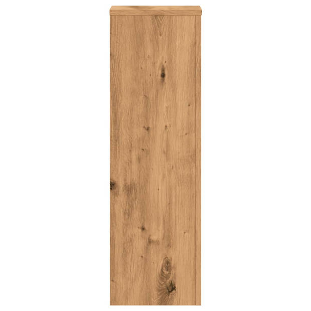 vidaXL Plantenstandaards 2 st 25x25x80 cm hout artisanaal eikenkleurig