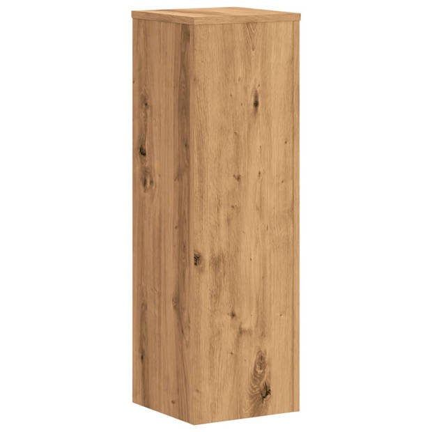 vidaXL Plantenstandaards 2 st 25x25x80 cm hout artisanaal eikenkleurig