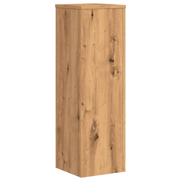 vidaXL Plantenstandaards 2 st 25x25x80 cm hout artisanaal eikenkleurig