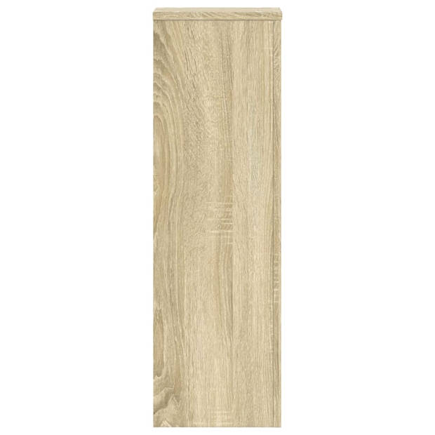 vidaXL Plantenstandaards 2 st 25x25x80 cm bewerkt hout sonoma eiken