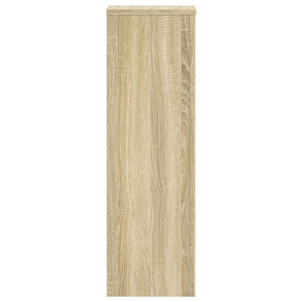 vidaXL Plantenstandaards 2 st 25x25x80 cm bewerkt hout sonoma eiken