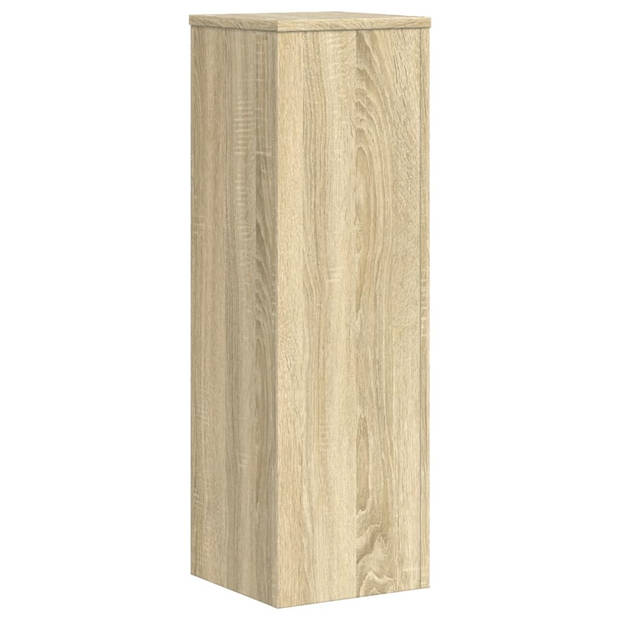 vidaXL Plantenstandaards 2 st 25x25x80 cm bewerkt hout sonoma eiken