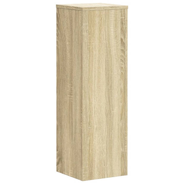 vidaXL Plantenstandaards 2 st 25x25x80 cm bewerkt hout sonoma eiken