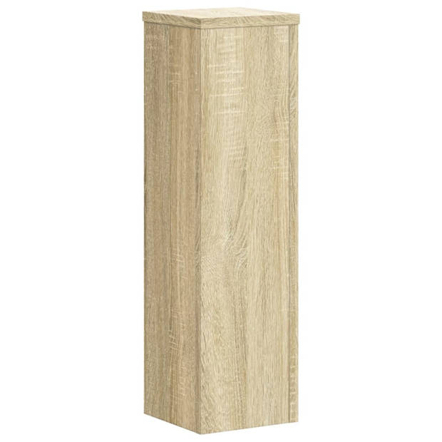 vidaXL Plantenstandaards 2 st 17x17x60 cm bewerkt hout sonoma eiken