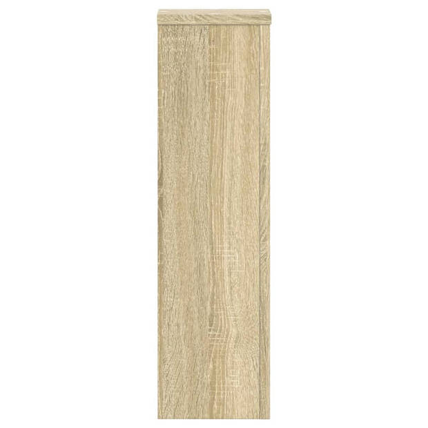 vidaXL Plantenstandaards 2 st 17x17x60 cm bewerkt hout sonoma eiken