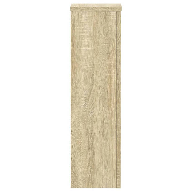 vidaXL Plantenstandaards 2 st 17x17x60 cm bewerkt hout sonoma eiken