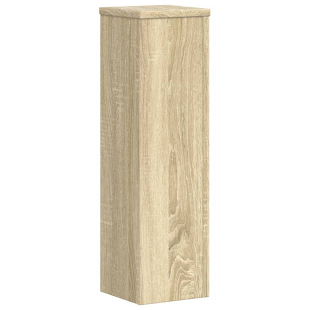 vidaXL Plantenstandaards 2 st 17x17x60 cm bewerkt hout sonoma eiken