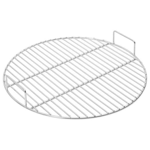 vidaXL Barbecuerooster met handgrepen rond Ø44,5 cm 304 roestvrijstaal