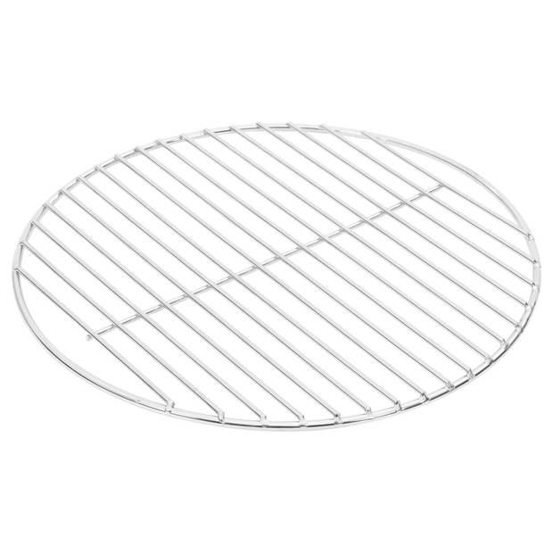 vidaXL Barbecuerooster rond Ø34,5 cm 304 roestvrij staal