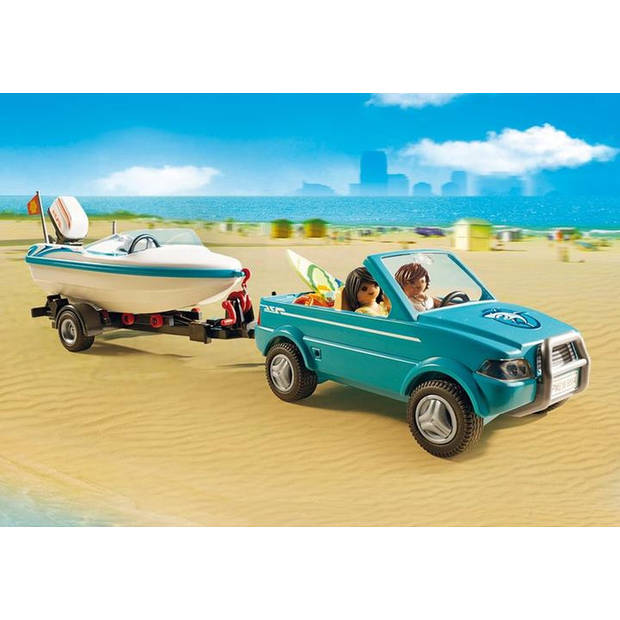 PLAYMOBIL® Surfer pick-up met speedboot - P-71589