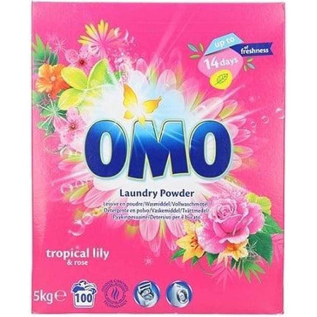 Omo Tropical Waspoeder - 100 wasbeurten - 5kg - Wasmiddel