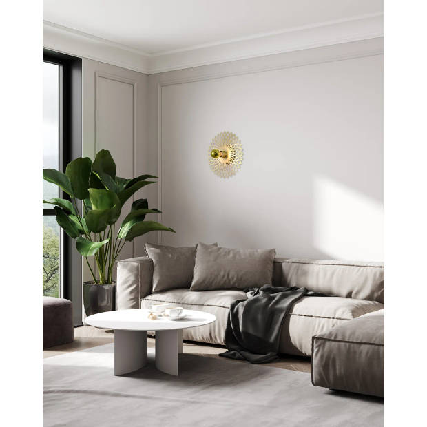 Ylumen Wandlamp Ombra Ø 30 cm mat goud