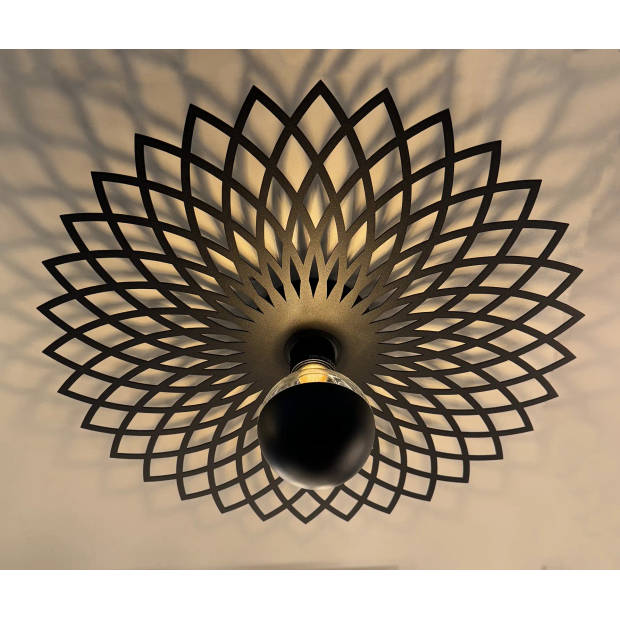 Ylumen Wandlamp Ombra Ø 50 cm zwart