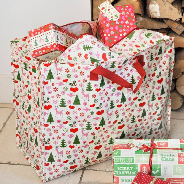 XXL tas / Jumbo shopper / Opbergtas Christmas / kerst print